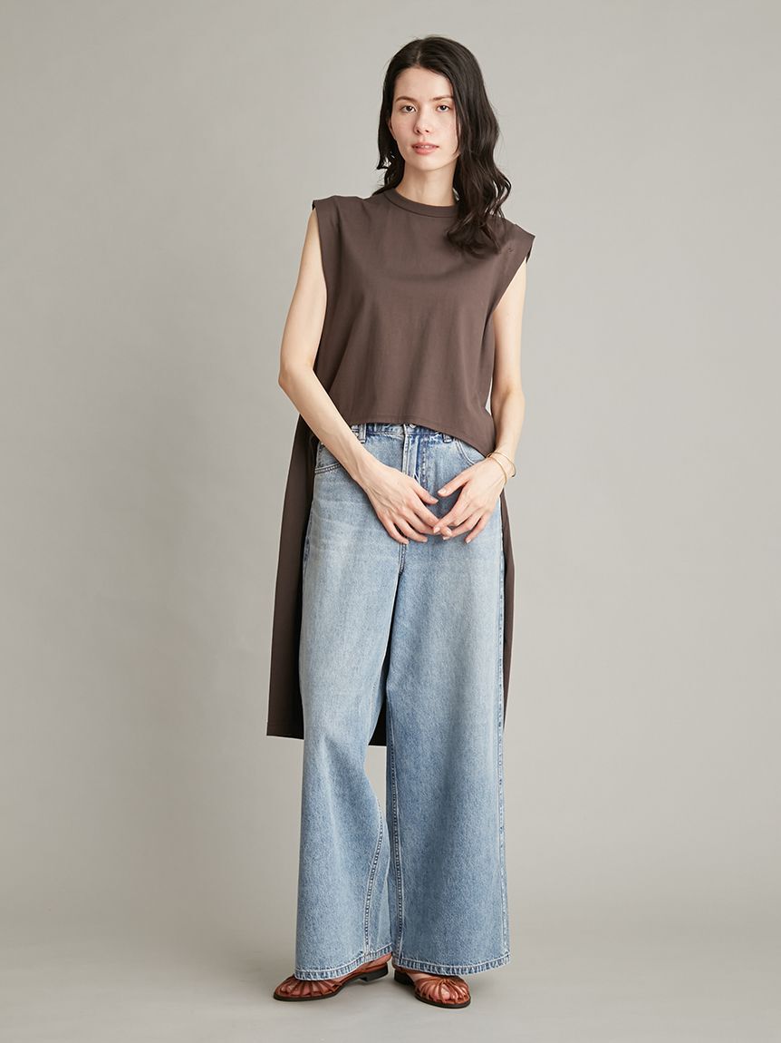 Mila Owen「【接触冷感】ノースリテールトップス」|Tシャツ・カットソー|