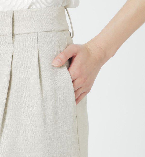  「ウォッシャブルスラブツイル2タックパンツ」|その他|