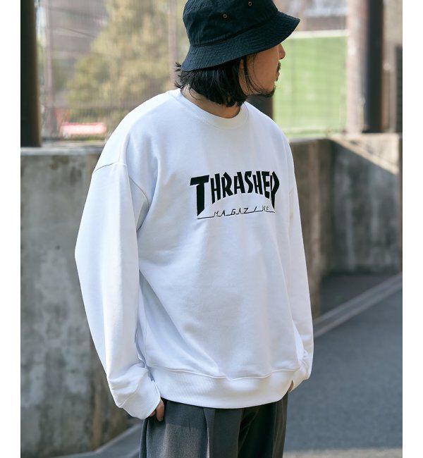 VENCE share style「THRASHER スラッシャー ロゴスウェット」|スウェット・ジャージ|ホワイト