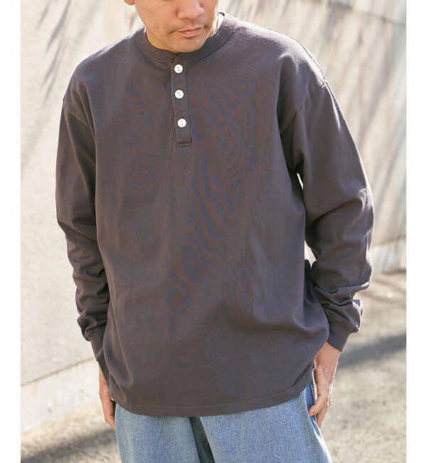 VENCE share style「【Goodwear】ヘンリーネックBIGロンT」|Tシャツ・カットソー|