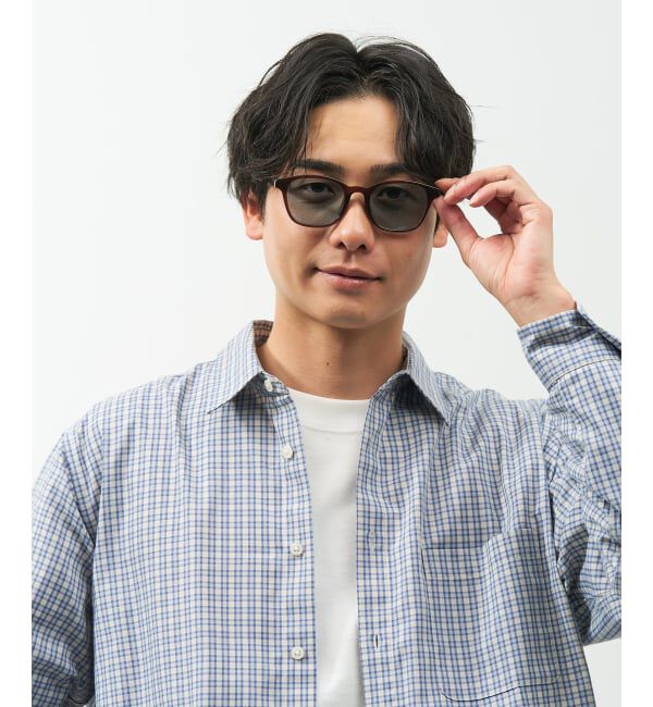  「SUNCUTGlasses/UV100%CUT ウェリントン型 サングラス | カラーレンズ 太縁フレーム  紫外線対策 UVカット」|サングラス|