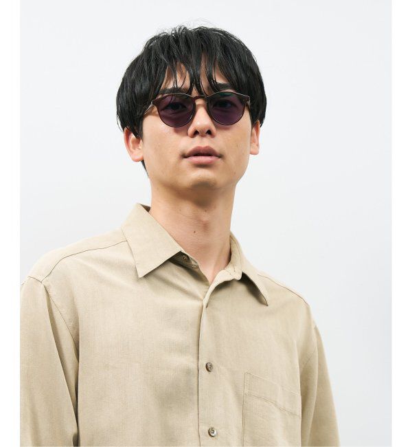  「【WEB限定】ボストン型 調光サングラス | カラーレンズ 軽量 紫外線対策 UVカット レンズの色が変わる」|サングラス|