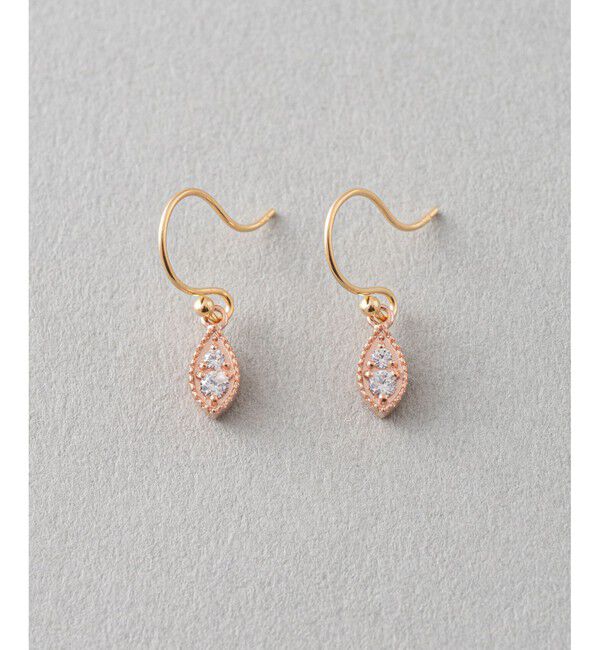 ete「クリアビジュー ピアス マーキス」|ピアス|B