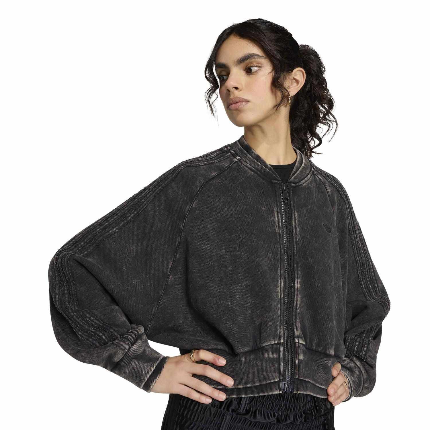 adidas「【ADIDAS ｳｪｱ】W SST DOUBLE LAYERED CROPPEDTT」|ポロシャツ|