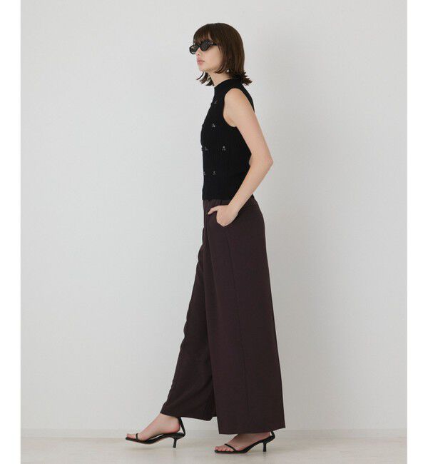 GRACE CONTINENTAL「ビジューリブニットトップ」|その他|