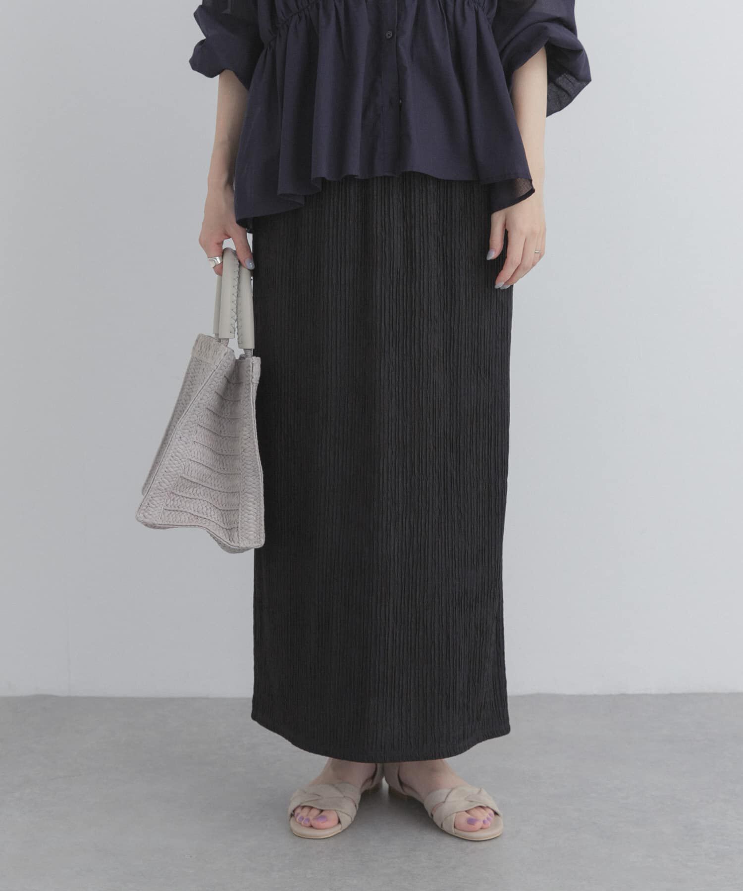 URBAN RESEARCH DOORS「楊柳ストレートスカート」|スカート|