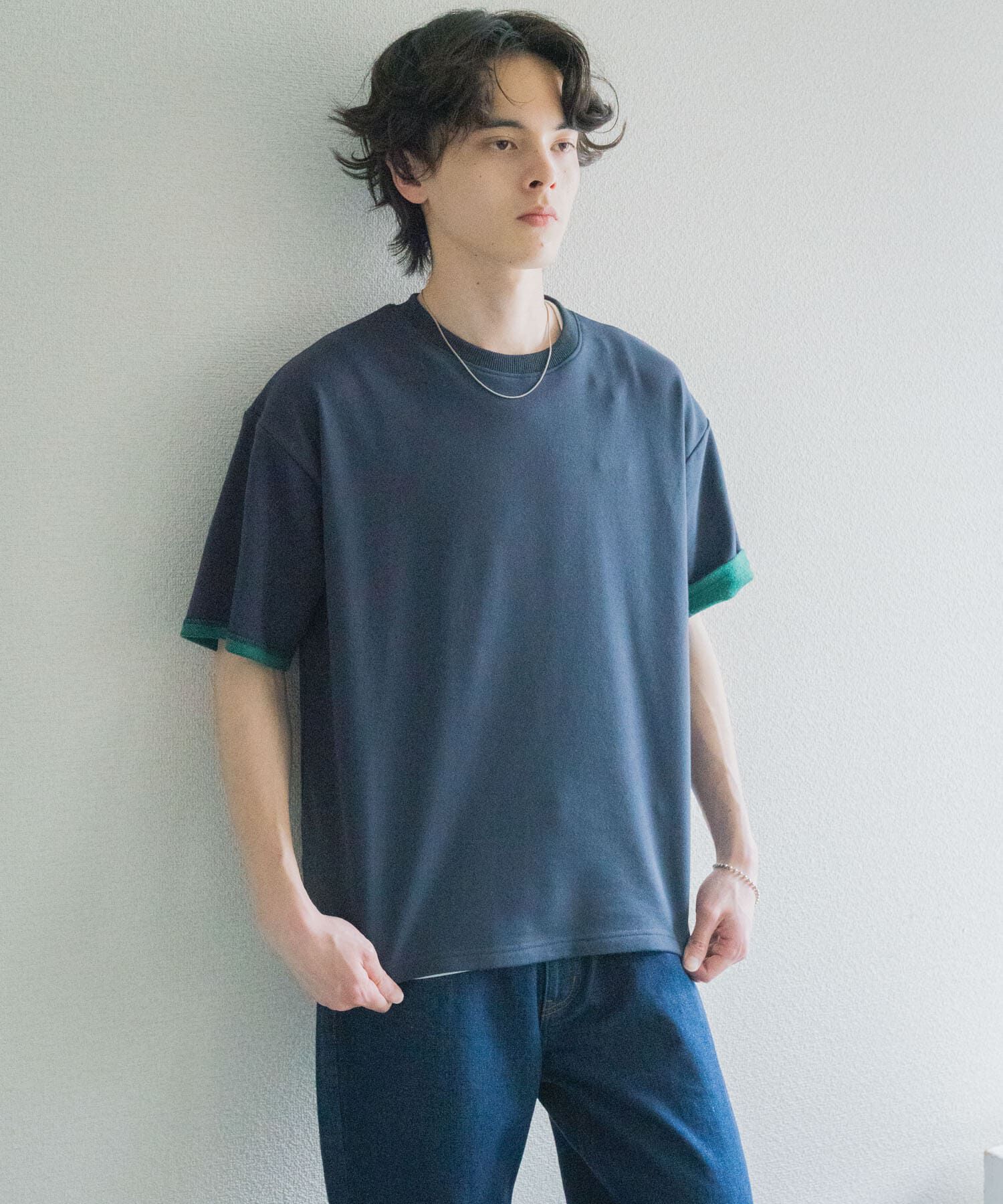 SENSE OF PLACE by URBAN RESEARCH「ダブルフェイス裏毛ショートスリーブTシャツ」|Tシャツ・カットソー|
