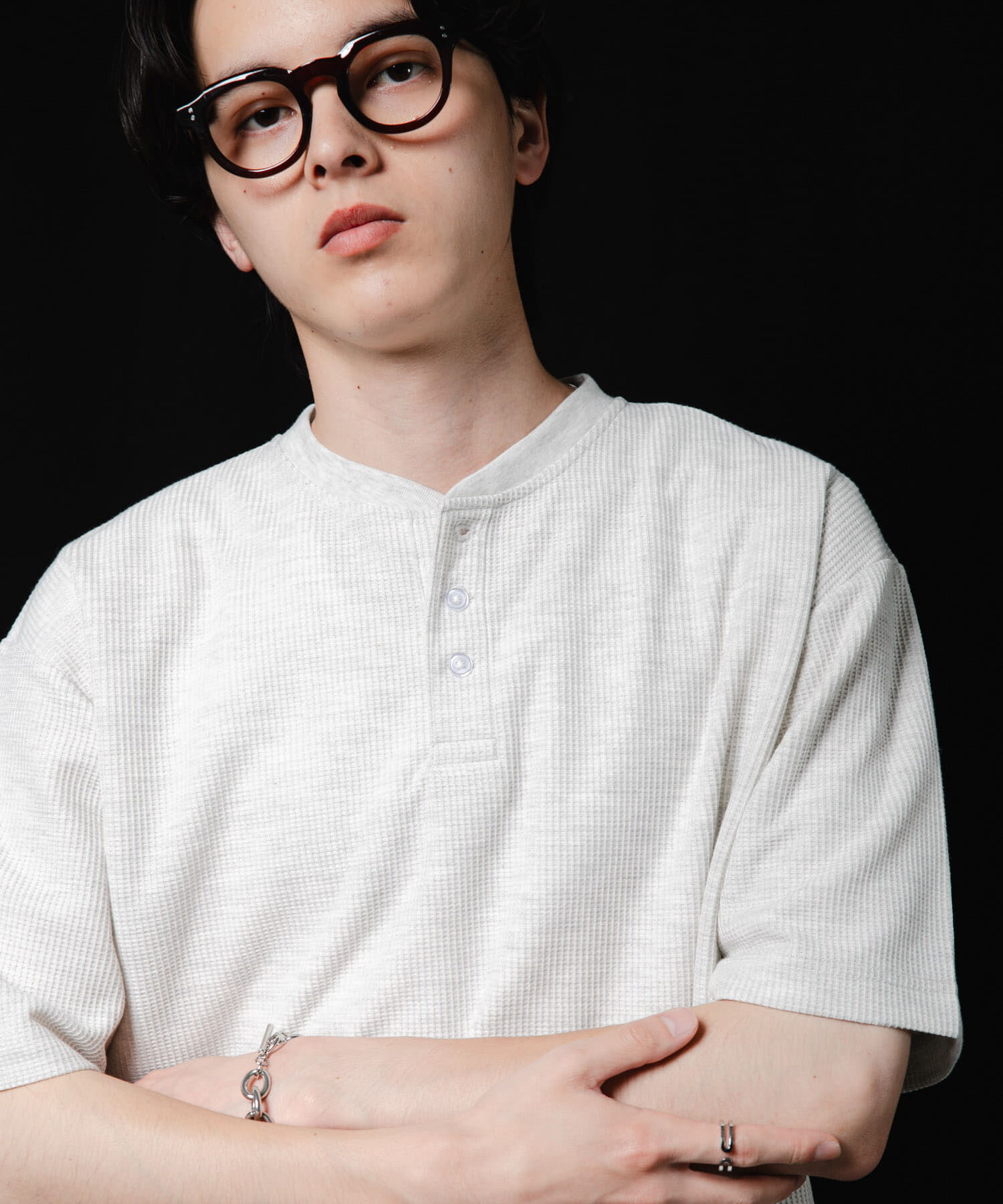 SENSE OF PLACE by URBAN RESEARCH「ヘンリーネックカノコプルオーバー」|Tシャツ・カットソー|グレー