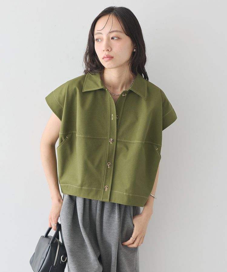 earth music&ecology「コクーンフォルムシャツ」|シャツ・ブラウス|