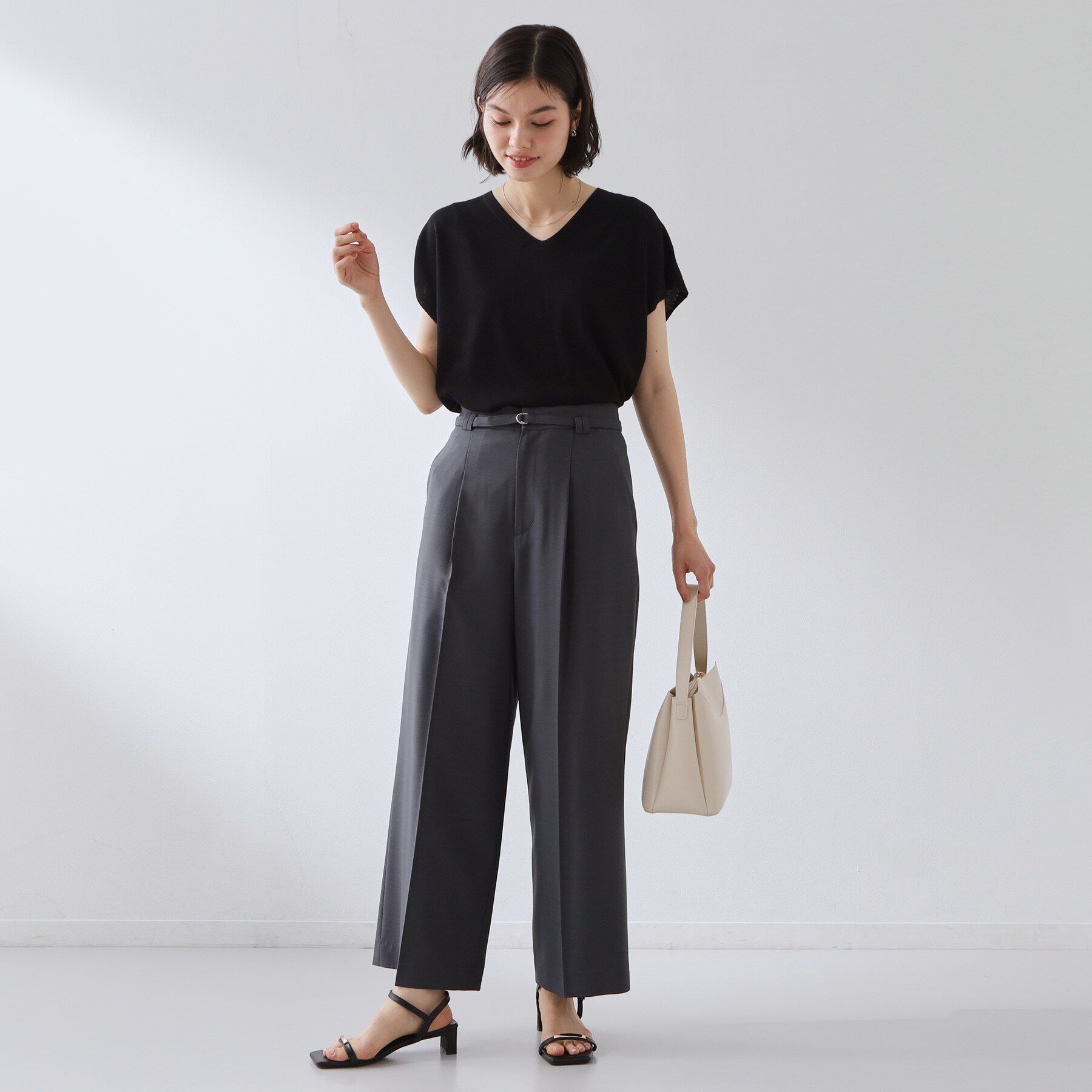 THE SHOP TK「軽い着心地 Vネックニット」|ニット・セーター|