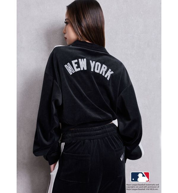GYDA「GYDA［MLB］2ラインハーフZIPショートトップス」|Tシャツ・カットソー|