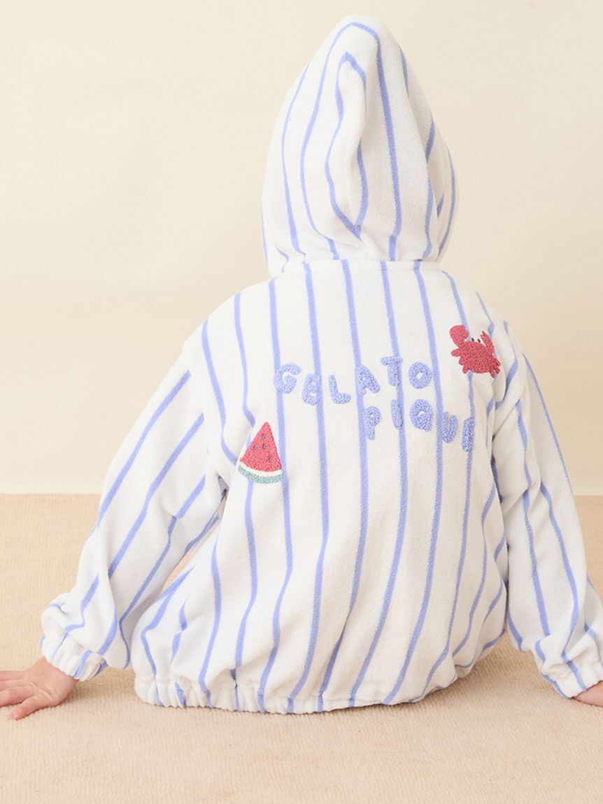 GELATO PIQUE KIDS & BABY「【KIDS】【UVカット】ストライプパイルパーカ」|パーカー|