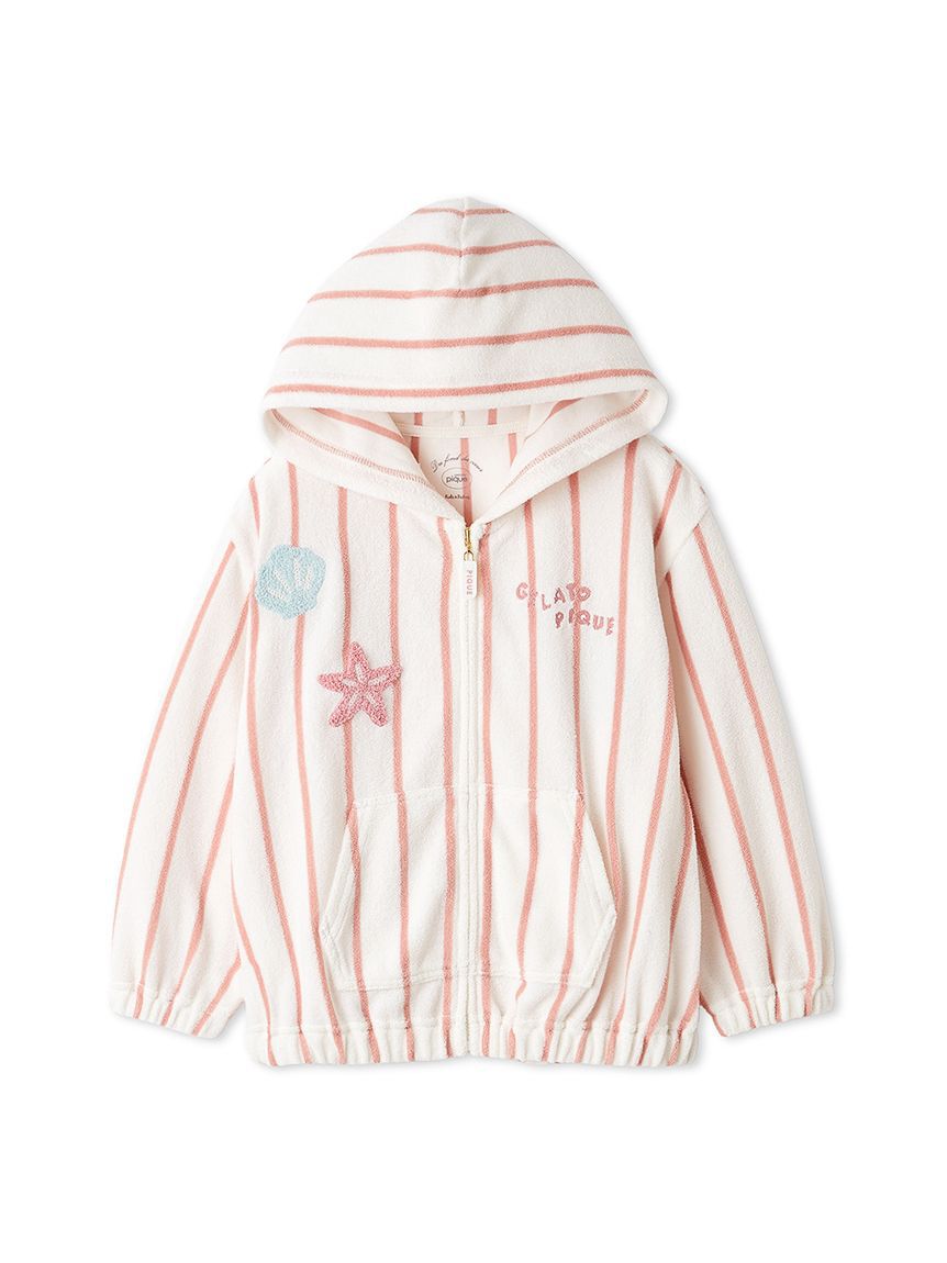 GELATO PIQUE KIDS & BABY「【KIDS】【UVカット】ストライプパイルパーカ」|パーカー|