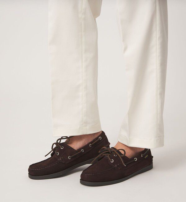UNITED ARROWS green label relaxing「＜G.H.BASS＞スエード デッキシューズ」|デッキシューズ|DK.BROWN