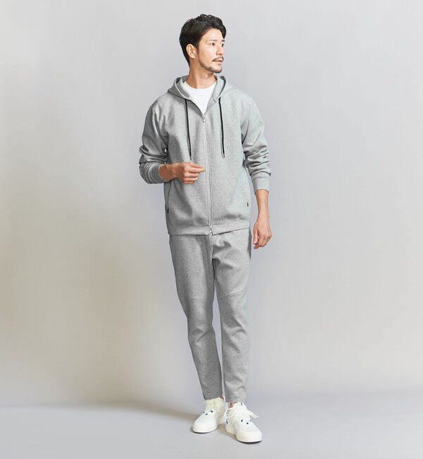 BEAUTY&YOUTH UNITED ARROWS「【WEB限定 WARDROBE SMART】ダブルニット ジップパーカー/セットアップ対応【抗菌・防臭】」|パーカー|
