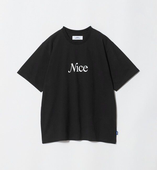 NICE WEATHER「＜NICE WEATHER＞NICE ロゴ Tシャツ」|Tシャツ・カットソー|BLACK