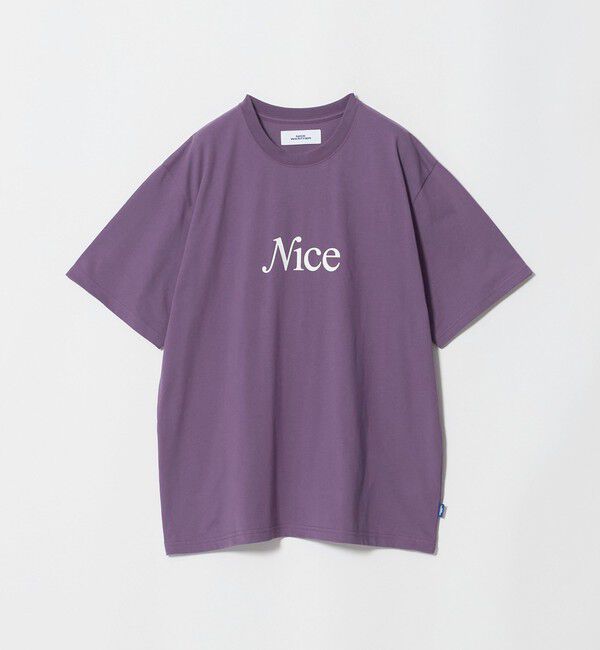 NICE WEATHER「＜NICE WEATHER＞NICE ロゴ Tシャツ」|Tシャツ・カットソー|PURPLE