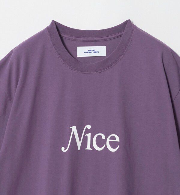 NICE WEATHER「＜NICE WEATHER＞NICE ロゴ Tシャツ」|Tシャツ・カットソー|