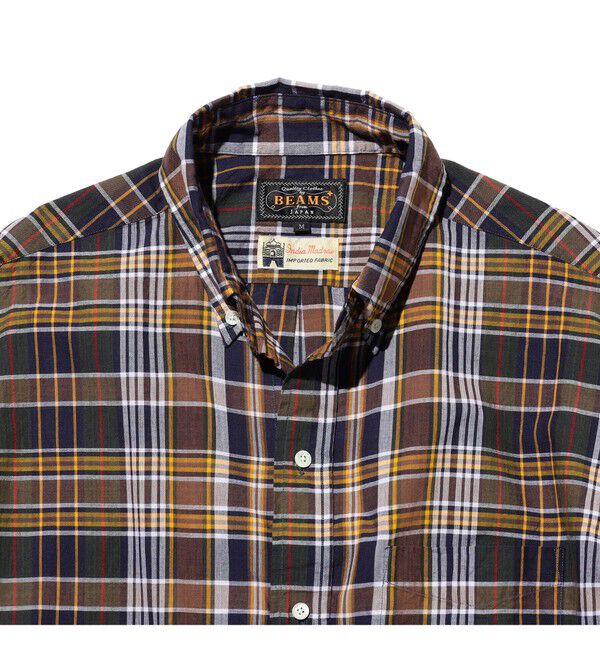 BEAMS PLUS「BEAMS PLUS｜B.D. Classic-fit Madras｜ボタンダウン｜マドラスチェック」|シャツ・ブラウス|