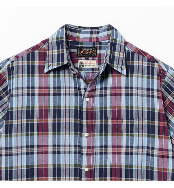 BEAMS PLUS「BEAMS PLUS｜B.D. Classic-fit Madras｜ボタンダウン｜マドラスチェック」|シャツ・ブラウス|
