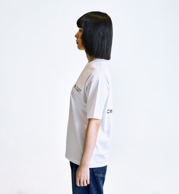 SHIPS「City Ambient Products: スタンダード ロゴ プリント Tシャツ」|Tシャツ・カットソー|