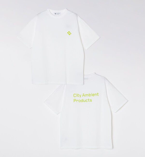 SHIPS「City Ambient Products: スタンダード ロゴ プリント Tシャツ」|Tシャツ・カットソー|