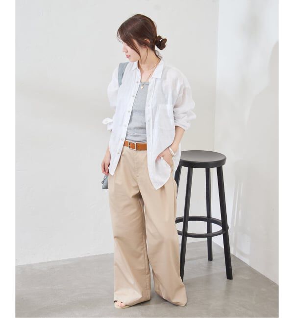 JOURNAL STANDARD「リネンレギュラーカラーシャツ」|シャツ・ブラウス|