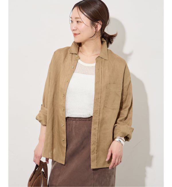 JOURNAL STANDARD「リネンレギュラーカラーシャツ」|シャツ・ブラウス|