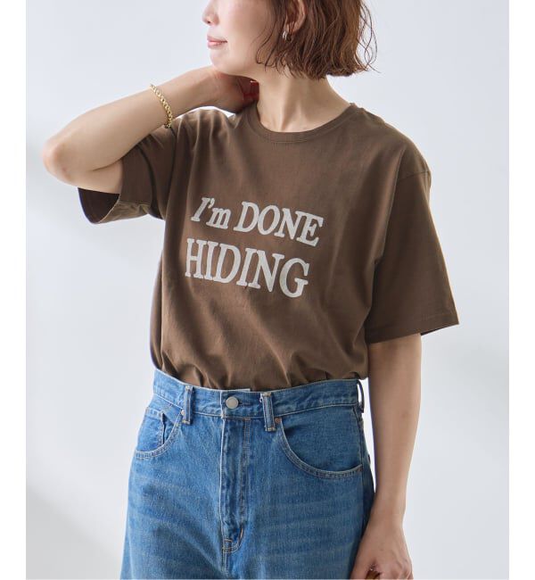 journal standard L'essage「バックテイルロゴTシャツ」|Tシャツ・カットソー|ブラウン