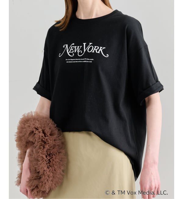 U by SPICK&SPAN「New York Magazine ロゴ TEE」|Tシャツ・カットソー|ブラック