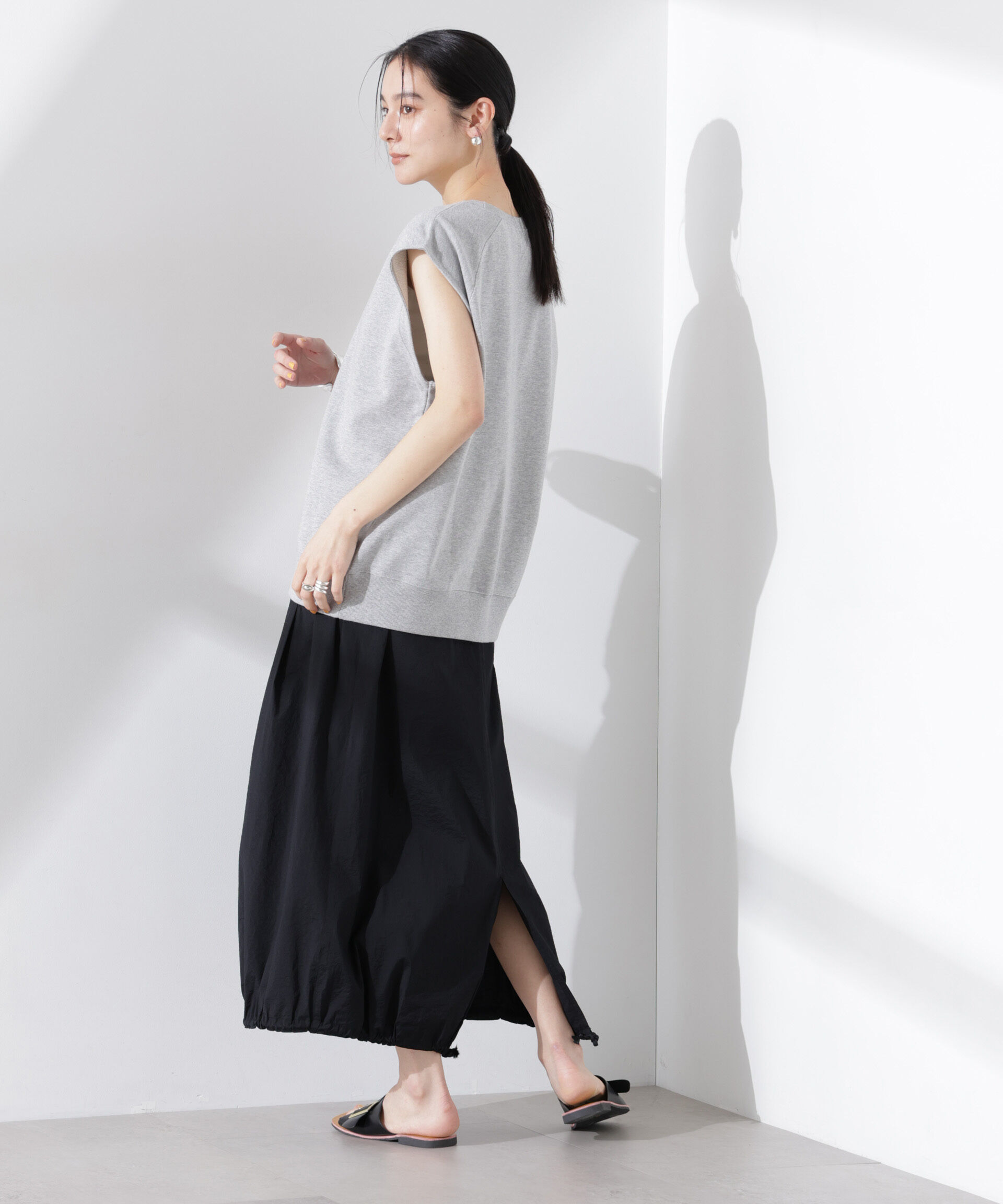 NANO universe「ノースリーブスウェットトップス」|Tシャツ・カットソー|