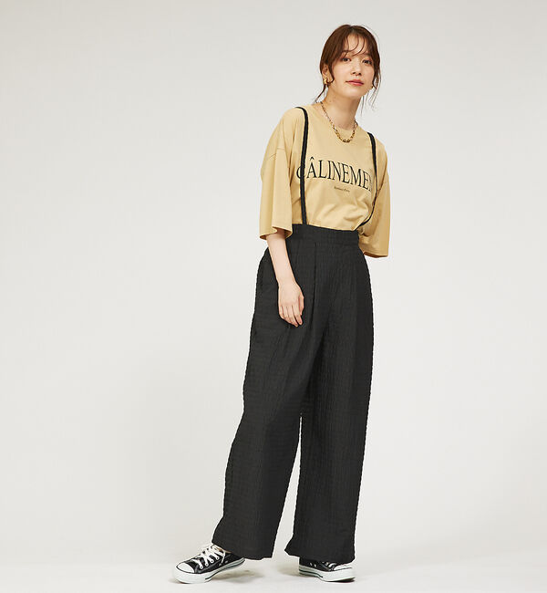 abahouse mavie「【セットアップ対応】サッカーボーダーサスペンダーパンツ」|その他|