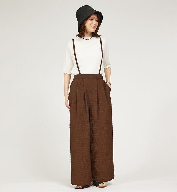 abahouse mavie「【セットアップ対応】サッカーボーダーサスペンダーパンツ」|その他|