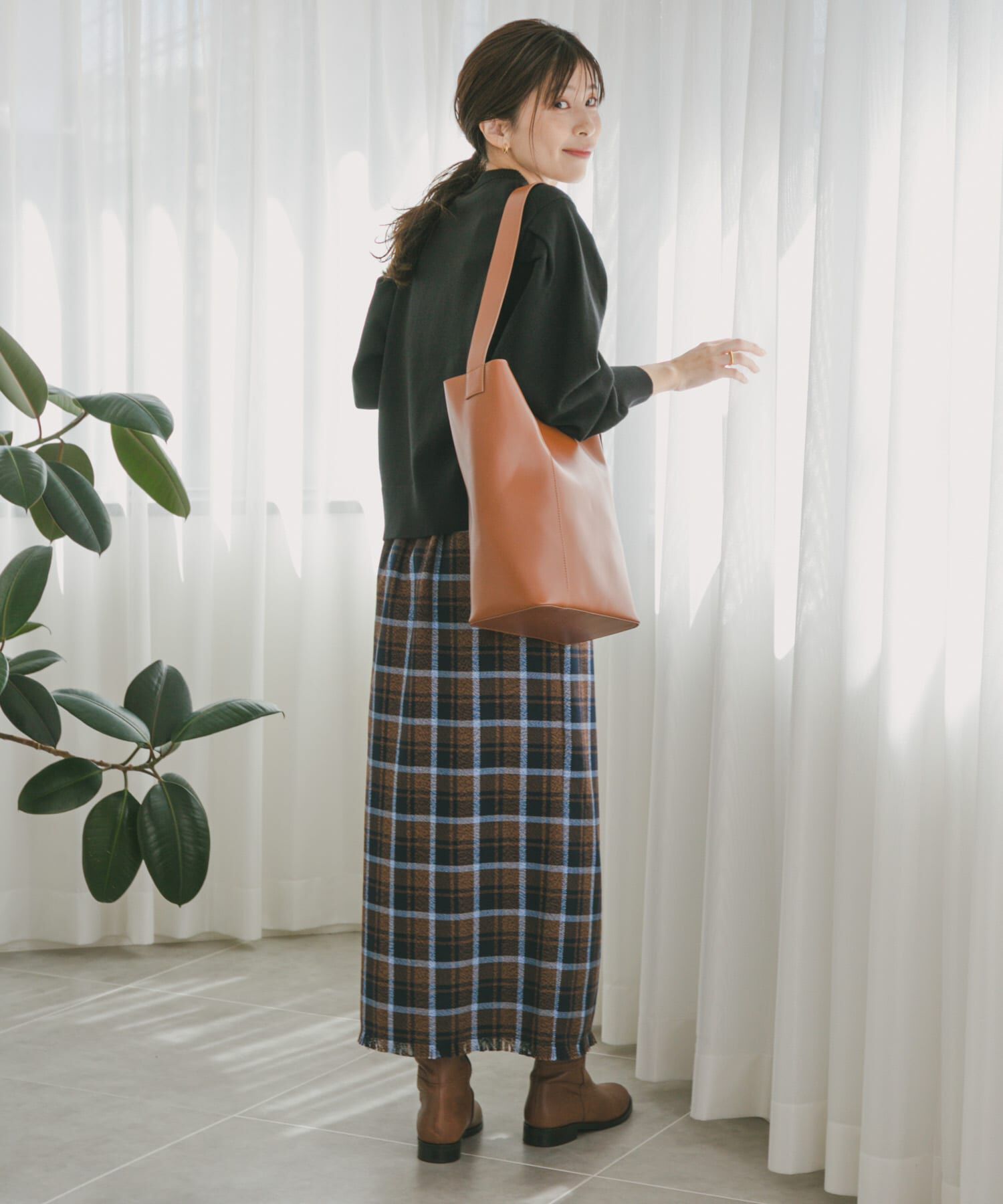 URBAN RESEARCH DOORS「『UR TECH 200日ニット』ショルダータックプルオーバー」|ニット・セーター|