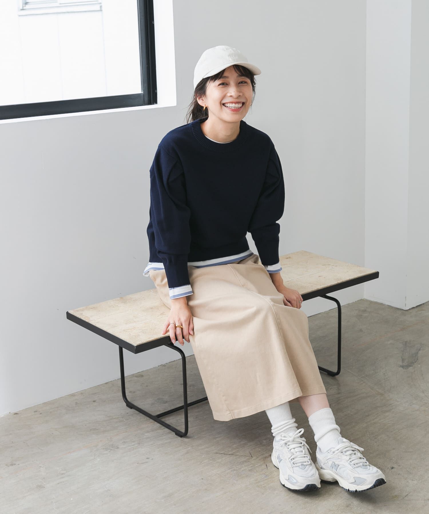 URBAN RESEARCH DOORS「『UR TECH 200日ニット』ショルダータックプルオーバー」|ニット・セーター|
