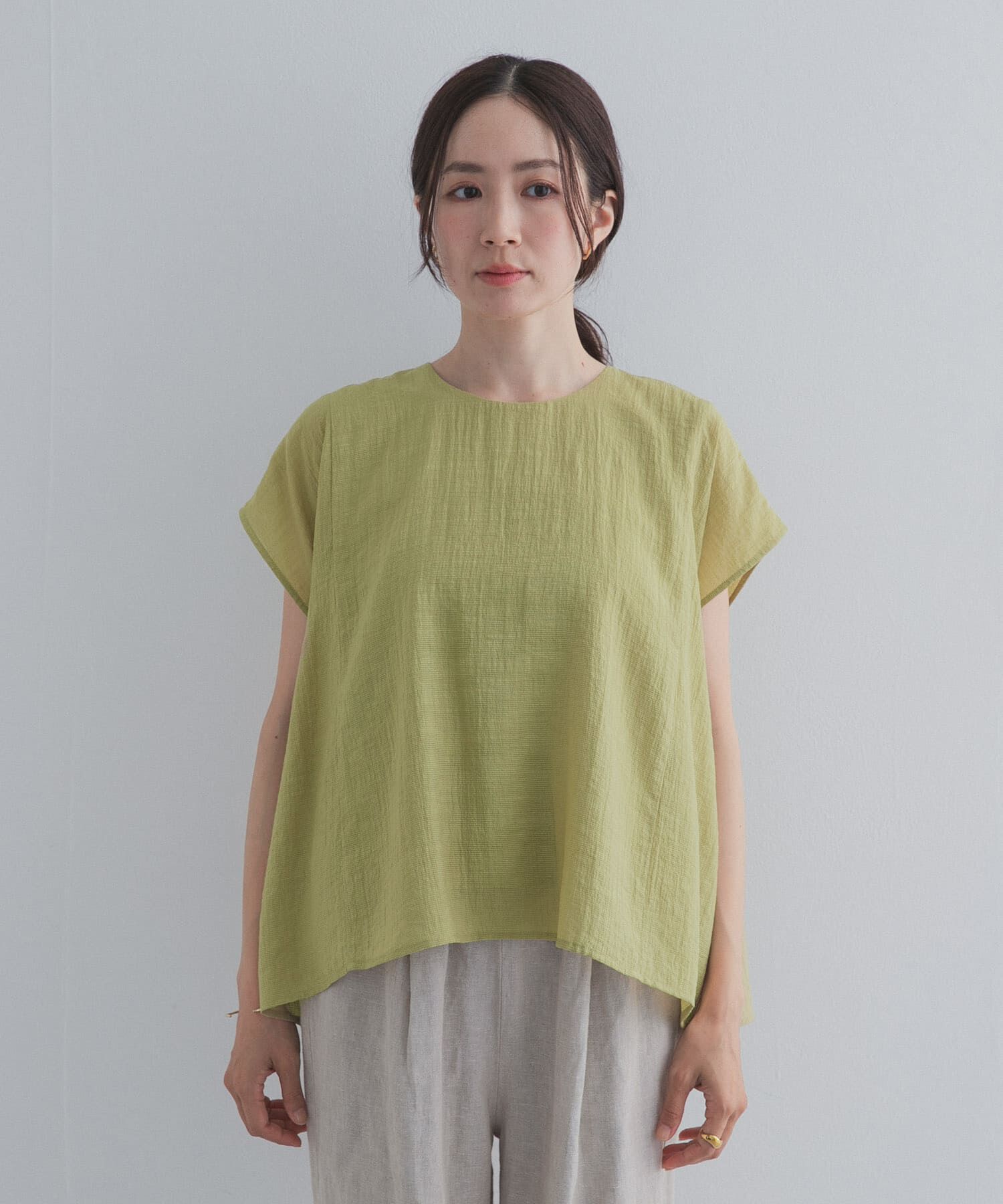 URBAN RESEARCH DOORS「レイヤードフレンチブラウス」|シャツ・ブラウス|