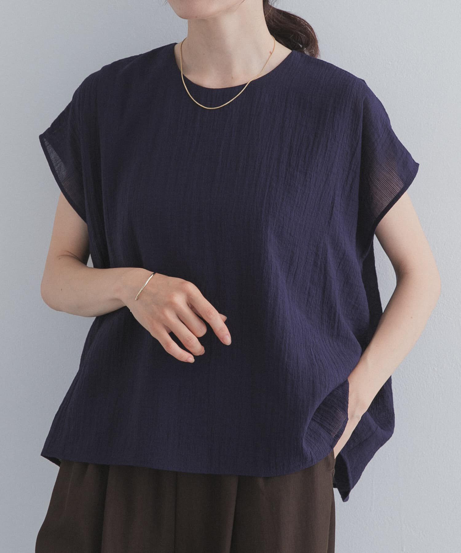 URBAN RESEARCH DOORS「レイヤードフレンチブラウス」|シャツ・ブラウス|