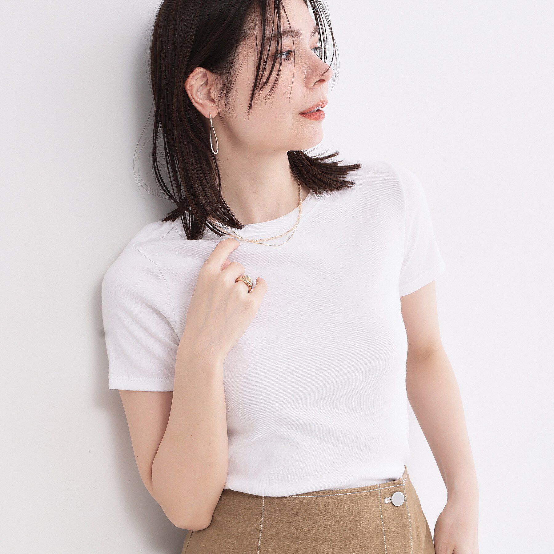 OPAQUE.CLIP「【PETIT BATEAU／プチバトー】クルーネック半袖Tシャツ」|Tシャツ・カットソー|