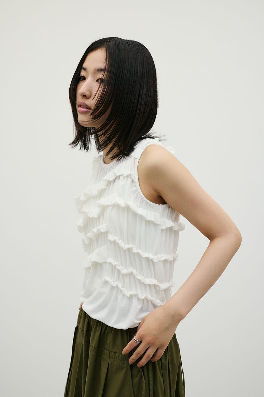 STYLEMIXER「ティアードギャザータンクトップ」|Tシャツ・カットソー|