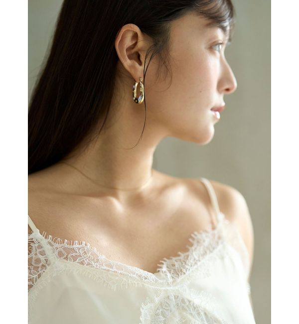 LAGUNAMOON「ミックスストーンピアス」|ピアス|ゴールド
