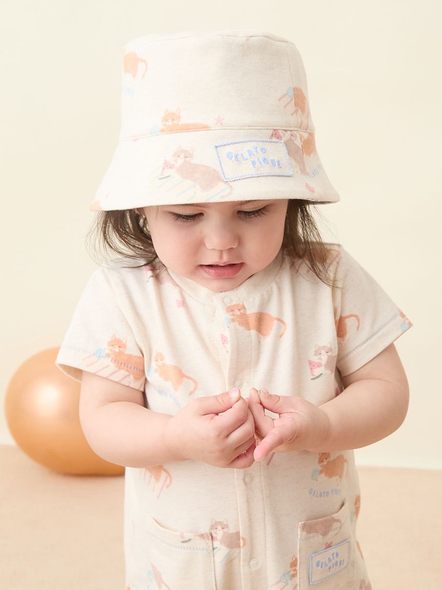 GELATO PIQUE KIDS & BABY「【KIDS】シーサイドキャット柄キャップ」|キャップ・キャスケット|