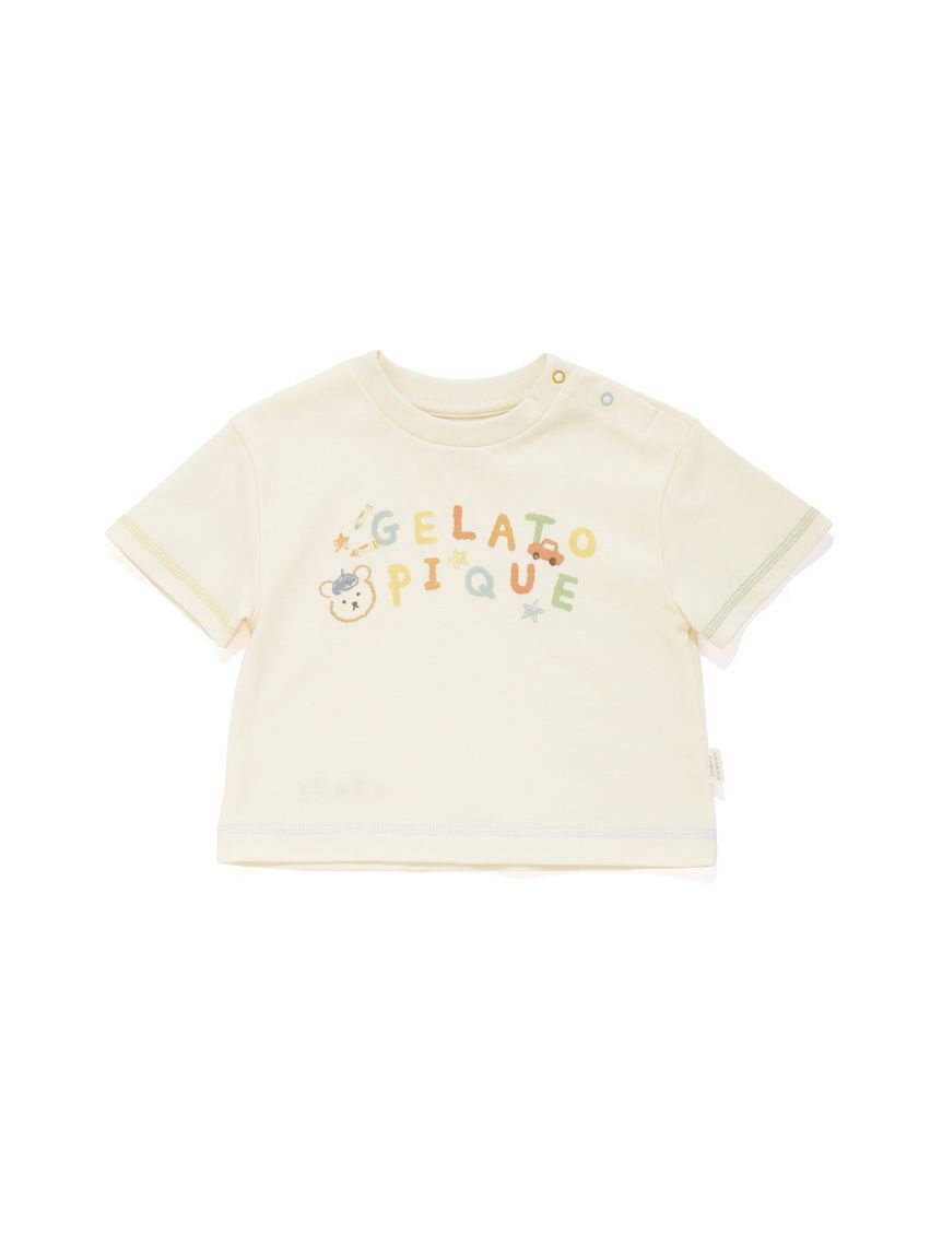 GELATO PIQUE KIDS & BABY「【BABY】ドローイングベアワンポイントTシャツ」|その他ベビーウェア|