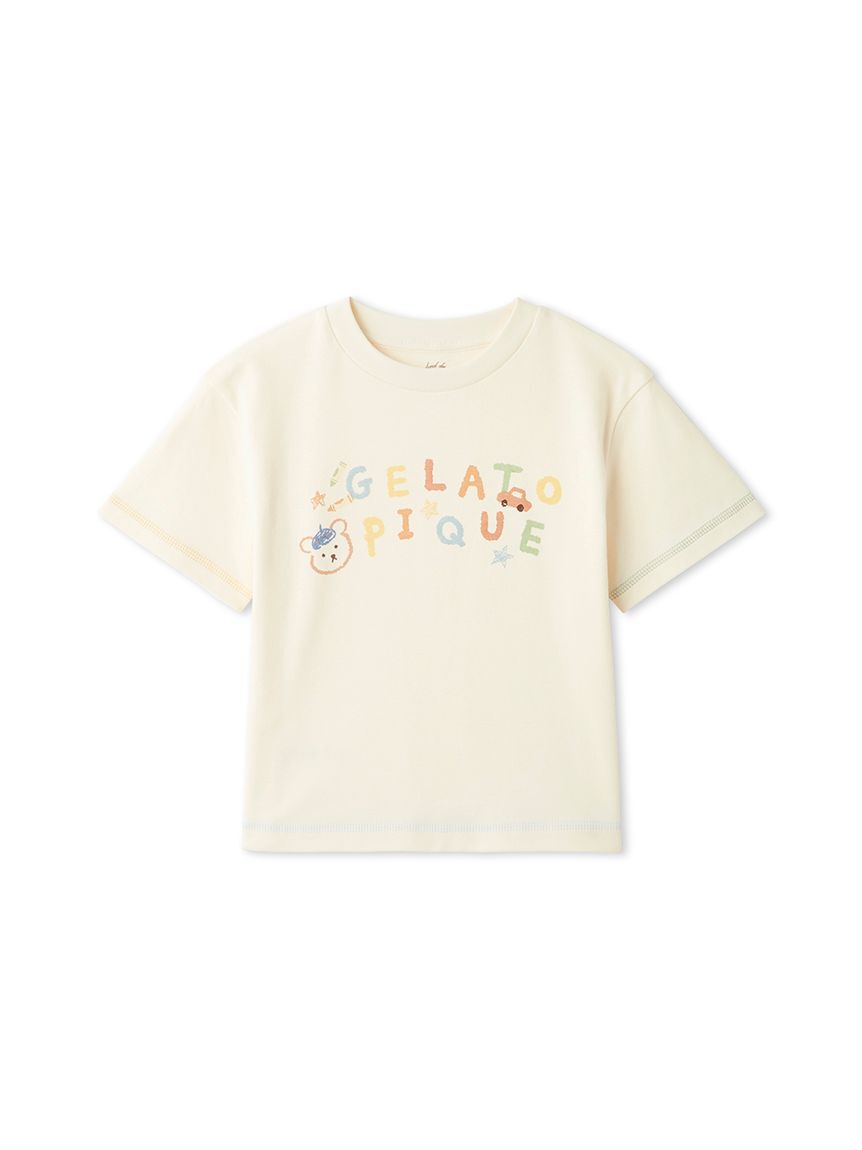 GELATO PIQUE KIDS & BABY「【KIDS】ドローイングベアワンポイントTシャツ」|ルームウェア|