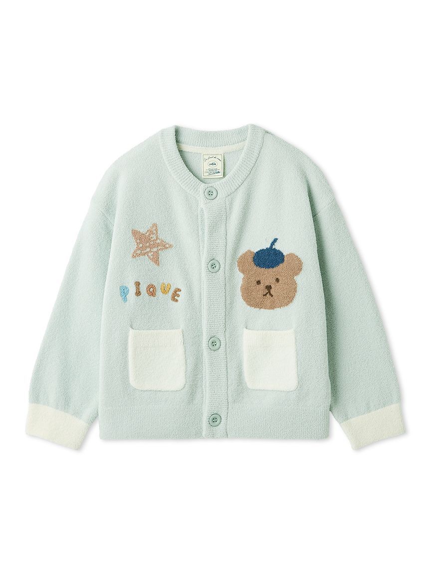 GELATO PIQUE KIDS & BABY「【KIDS】エアリーモコドローイングベアカーディガン」|カーディガン|