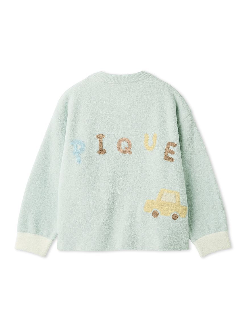 GELATO PIQUE KIDS & BABY「【KIDS】エアリーモコドローイングベアカーディガン」|カーディガン|