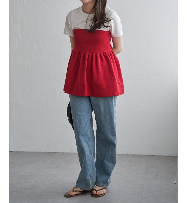 VENCE share style「異素材コンビペプラムプルオーバー」|その他|