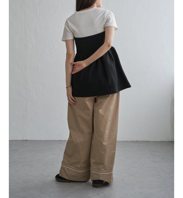 VENCE share style「異素材コンビペプラムプルオーバー」|その他|