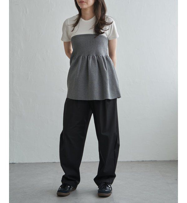 VENCE share style「異素材コンビペプラムプルオーバー」|その他|
