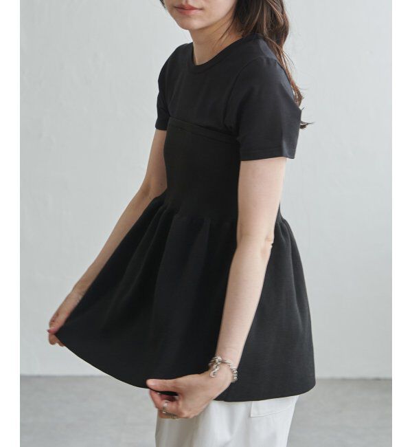 VENCE share style「異素材コンビペプラムプルオーバー」|その他|
