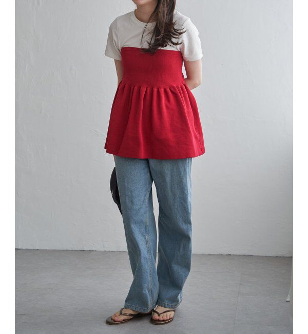 VENCE share style「異素材コンビペプラムプルオーバー」|その他|